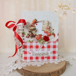 Przepiśnik prezent Dzień Babci "Strawberry" 