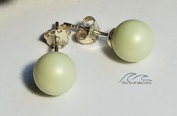 Kolczyki zielone perły