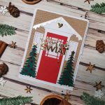 Kartka świąteczna - drzwi 5 - Widok z góry