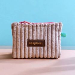 Portfelik etui na klucze ze sztruksu