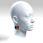 Kolczyki tęczowe pride 055 - 