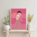 Plakat Audrey pink 50x70cm - 3