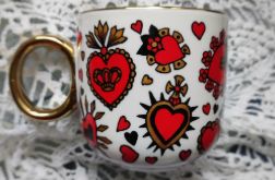 Ręcznie malowany kubek Sacred Heart