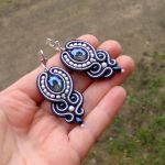 Kolczyki sutasz Blue, White, Silver - 