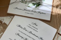 Zaproszenia komunijne dla chłopca z personalizacją konwalie