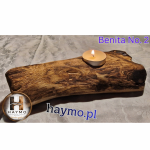 Świecznik kasztanowiec Shou Sugi Ban Benita No. 2 - 
