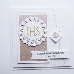 Kartka komunijna personalizowana z życzeniami - Personalizowana kartka komunijna handmade