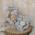 Kartka body na chrzest "Cute Baby Girl"GOTOWA - 