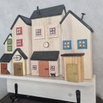 Wieszak - drewniane domki - na klucze i inne drobiazgi 2 - 