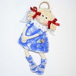 Jestem Dorotka - anioł prezent, na szczęcie, z masy solnej, rękodzieło - 