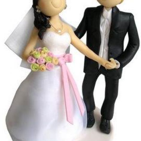 Presonalizowana figurka ślubna na tort