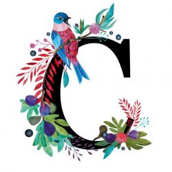 Alfabet C wydruk ilustracji