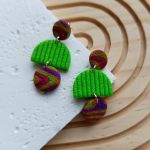 "Frida II" - kolczyki z gliny polimerowej. - trwałe