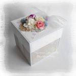 Urodzinowy exploding box vintage z fioletem - 