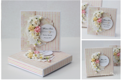 Kartka z pudełkiem zestaw ślubny 13