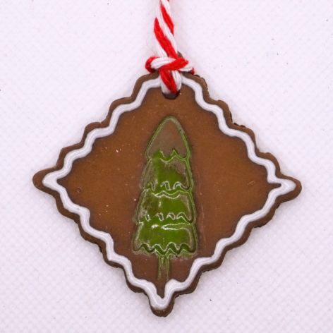 Ceramiczny pierniczek z choinką