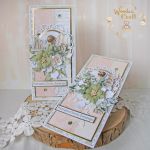 Kartka chrzest roczek "PeachBabyGirl" GOTOWY - 