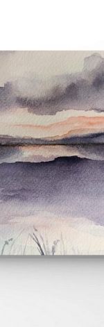 Pejzaż-akwarela formatu- 18/24 cm. 