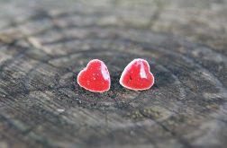 Serduszka z Makowej Polany-Ceramiczne kolczyki