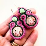 Rose Garden kolczyki sutaszowe - 