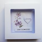 Kartka ślubna w bieli minimalistyczna na ślub - Kartka na ślub w ozdobnym pudełku