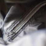 Duża torba z kominem XL – szary welur i ruda plecionka | Handmade - 