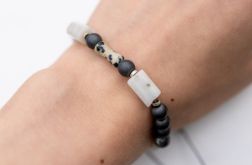 Bransoletka regulowana z naturalnym kamieniem