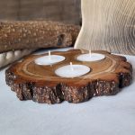 Świecznik Akacja na trzy tealighty - 