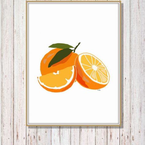 Grafika do kuchni i jadalni - Pomarańcze