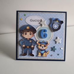 Kartka na urodziny policjant