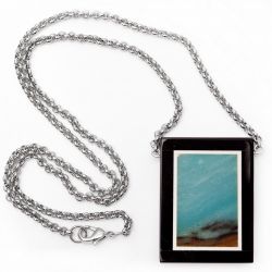 Dzika plaża -naszyjnik z amazonitem