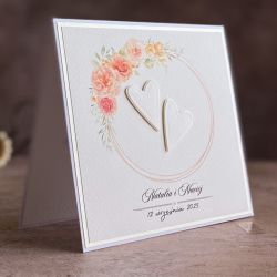 Kartka ślubna w ozdobnej kopercie, WP 42c