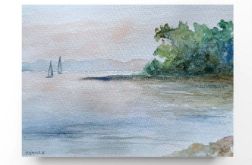 Pejzaż 77-akwarela A5