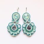 Oval Abalone kolczyki sutaszowe - 