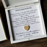 Podziękowanie Komunijne dla Babci i Dziadka - Podziękowanie komunijne dla dziadków pudełko z podziękowaniem dla babci i dziadka personalizowane podziękowanie