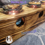 Świecznik świerkowy Shou Sugi Ban Benita No. 5 - 