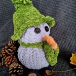 Duży bałwanek szydełko Handmade bałwan święta - 1