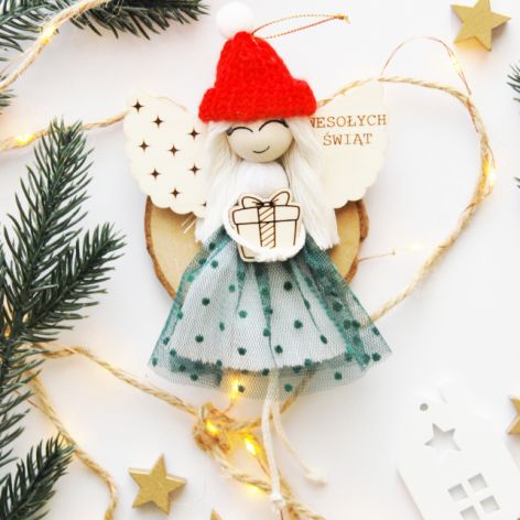 Świąteczny aniołek na Boże Narodzenie #1