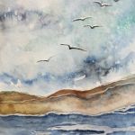 Morze-akwarela 24/18 cm  - 