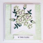 Kartka NA ŚLUB zielono-szara - Kartka na ślub zielono-szara