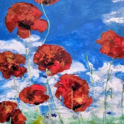 Maki na plotnie blue