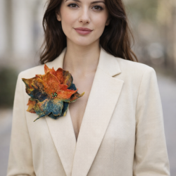 Broszka kwiat Feltmondo 