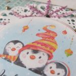 Kartka świąteczna z pingwinkami - kartka boże narodzenie