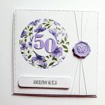 Minimalistyczna kartka urodzinowa z liczbą  - Ręcznie robiona kartka na urodziny