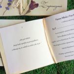 Zaproszenia ślubne suszone kwiaty - zaproszenia na ślub
