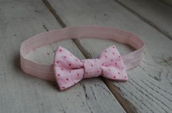 Opaska niemowlęca - Mała, ażurowa kokardka