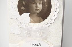 Pamiątka I Komunii Św. ze zdjęciem dziewczynki