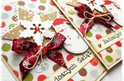 Kartka świąteczna z bałwankiem