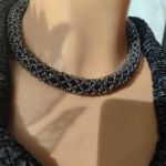 Naszyjnik Czarny Królewski Splot2 - 