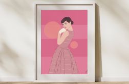 Plakat Audrey pink 50x70cm